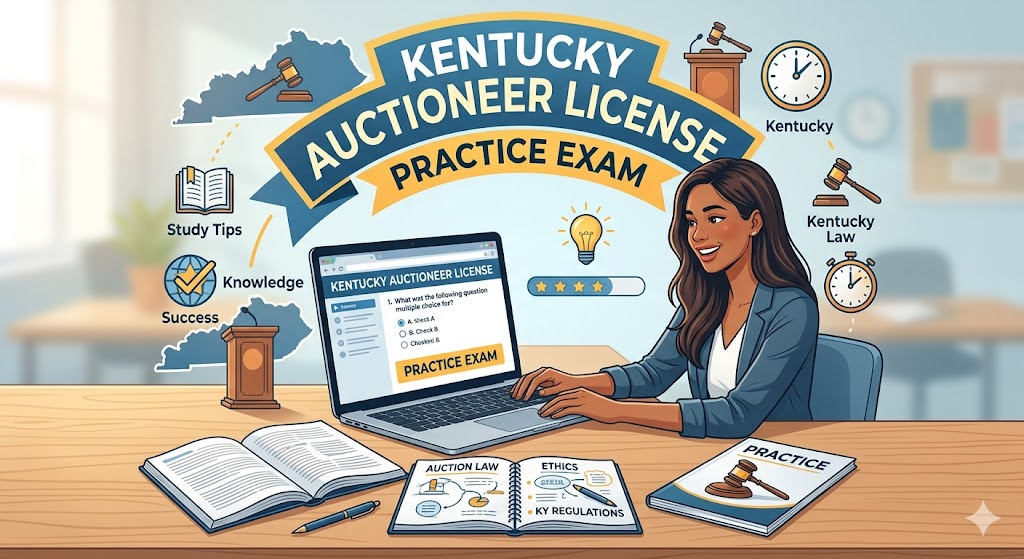 Kentucky Auctioneer License Practice Exam Banner