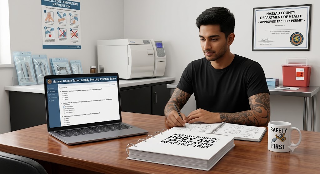 Nassau County Tattoo & Body Piercing Certification Practice Test Banner