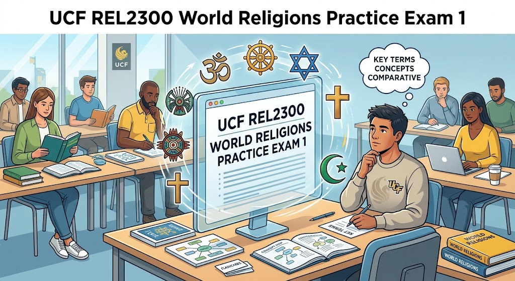 University of Central Florida (UCF) REL2300 World Religions Practice Exam 1 Banner