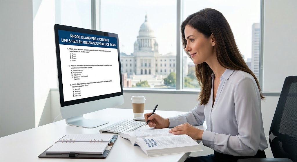 Rhode Island Pre-Licensing Life & Health Insurance Practice Test Banner