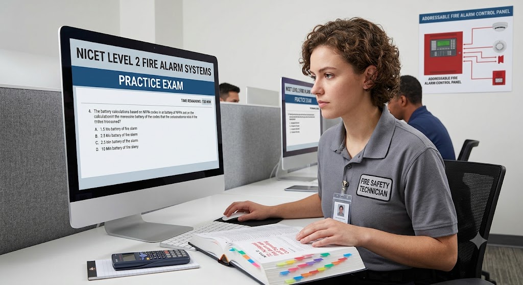 NICET Level 2 Fire Alarm Systems Practice Exam Banner