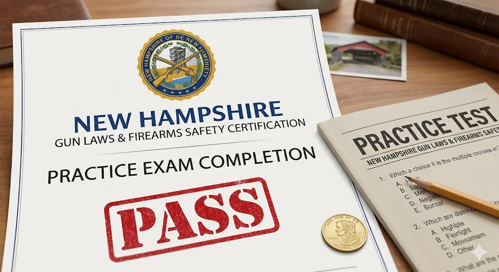 NH Gun Laws & Firearms Safety Practice Exam Guide Banner
