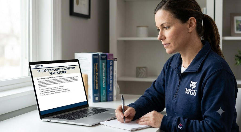 Western Governors University (WGU) HLTH2012 D391 Health Ecosystem Practice Exam Banner
