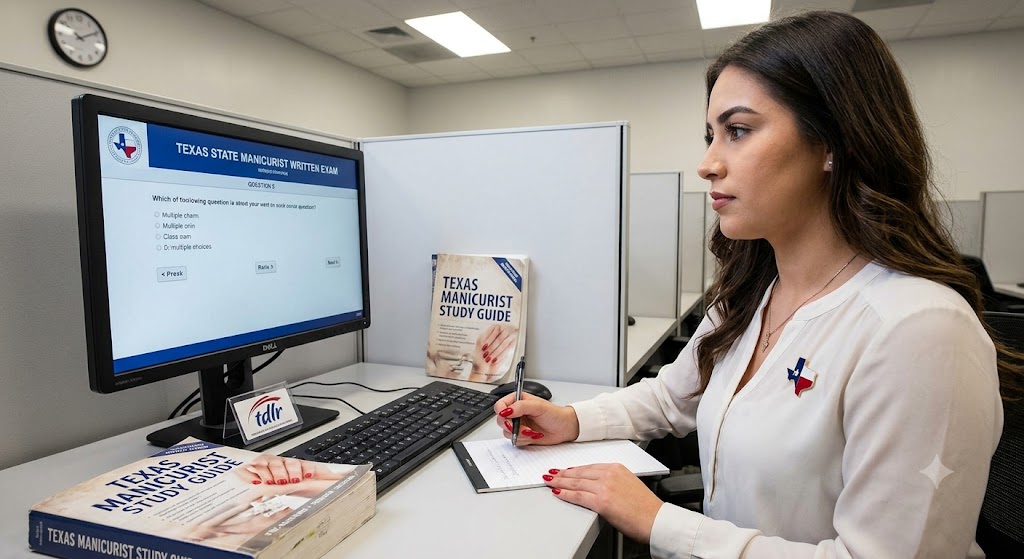 Texas State Manicurist Written Practice Exam Banner