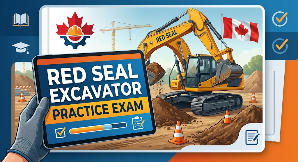 Red Seal Heavy Equipment Operator (Excavator) Practice Exam Banner