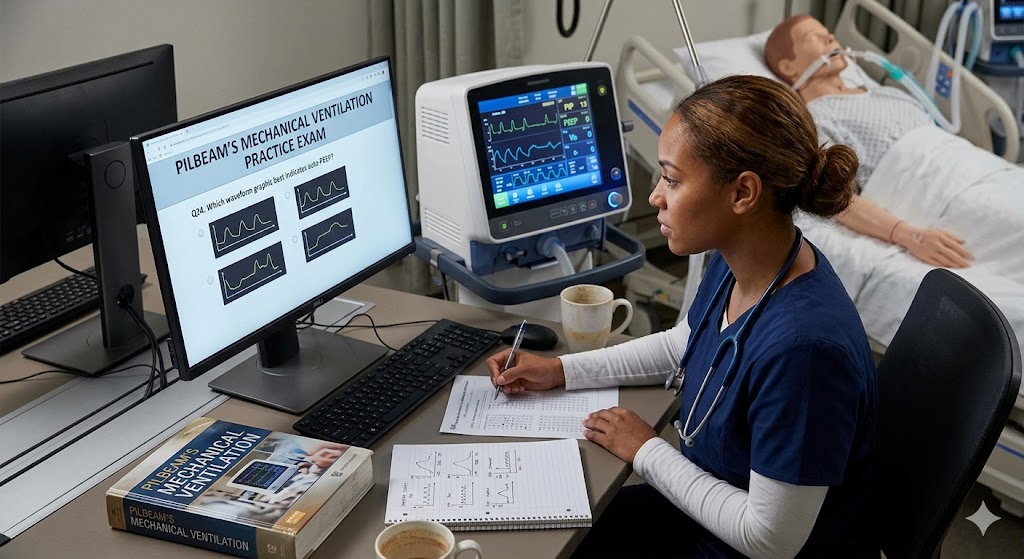 Pilbeam's Mechanical Ventilation Practice Exam Banner