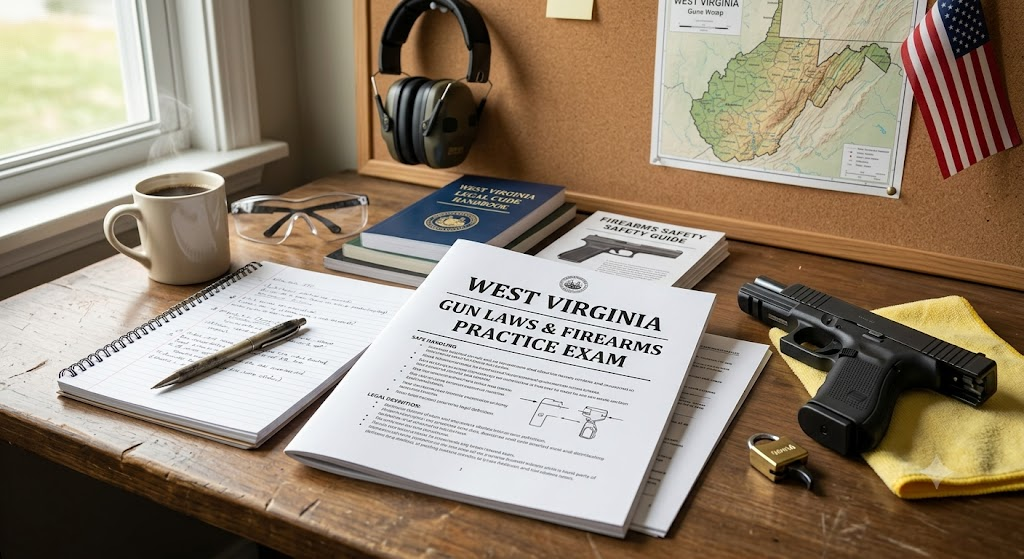 West Virginia Gun Laws & Firearms Safety Practice Exam Banner