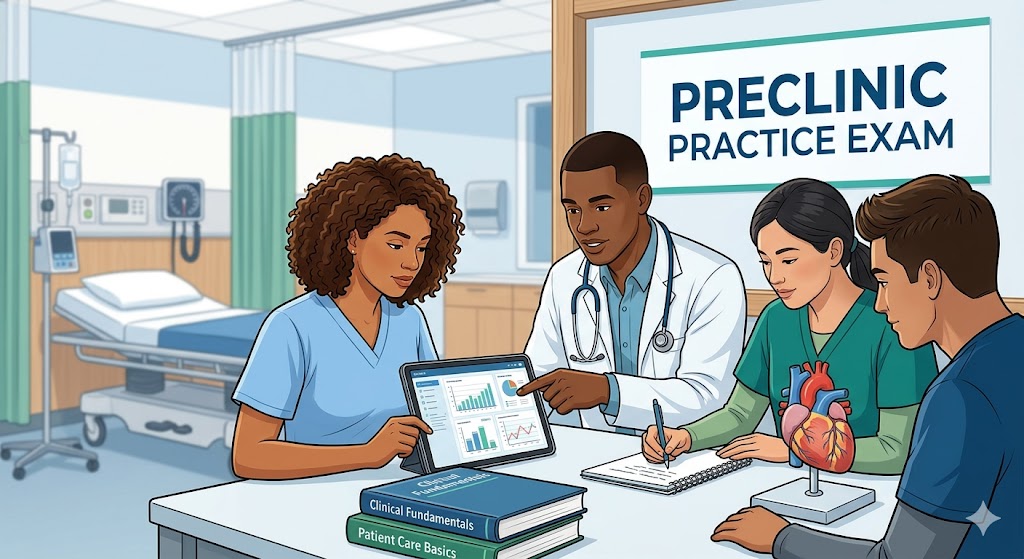 PreClinic Practice Test Banner