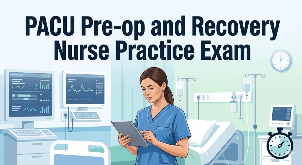 PACU Pre-op and Recovery Practice Test Banner
