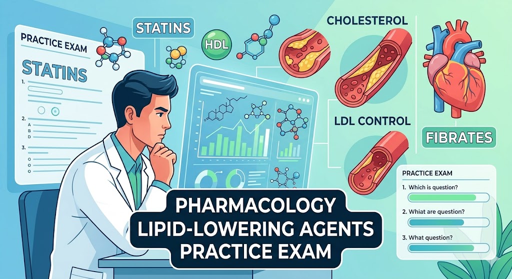 Pharmacology Lipid-Lowering Agents Practice Test Banner