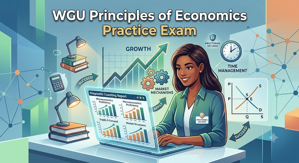 Western Governors University (WGU) ECON2000 D089 Principles of Economics Practice Exam Banner