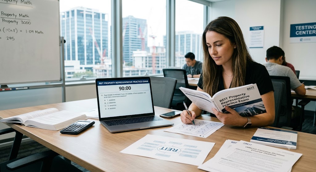 REIT Property Representative Practice Exam Banner