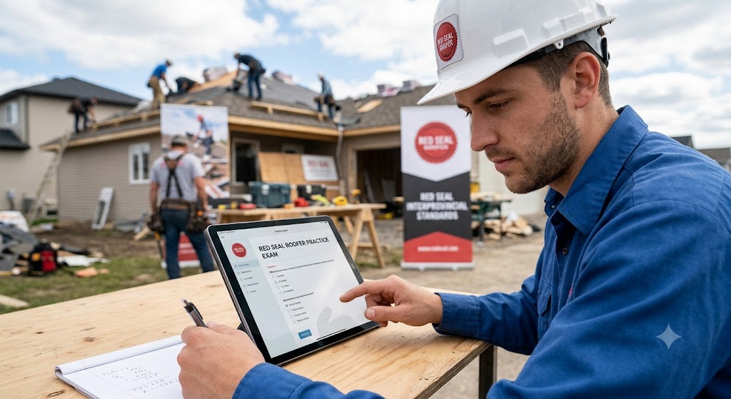 Red Seal Roofer Practice Exam Banner