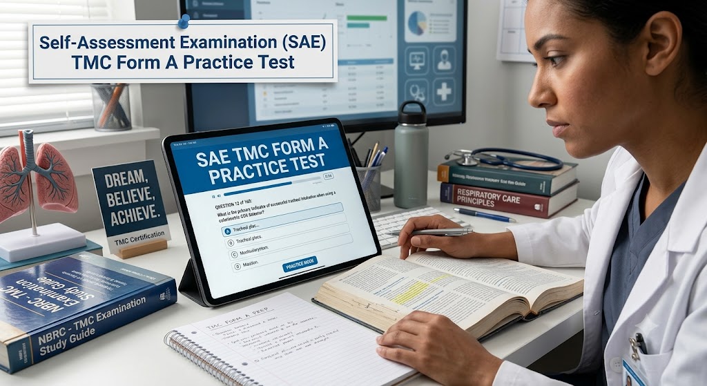SAE TMC Form A Practice Exam Banner
