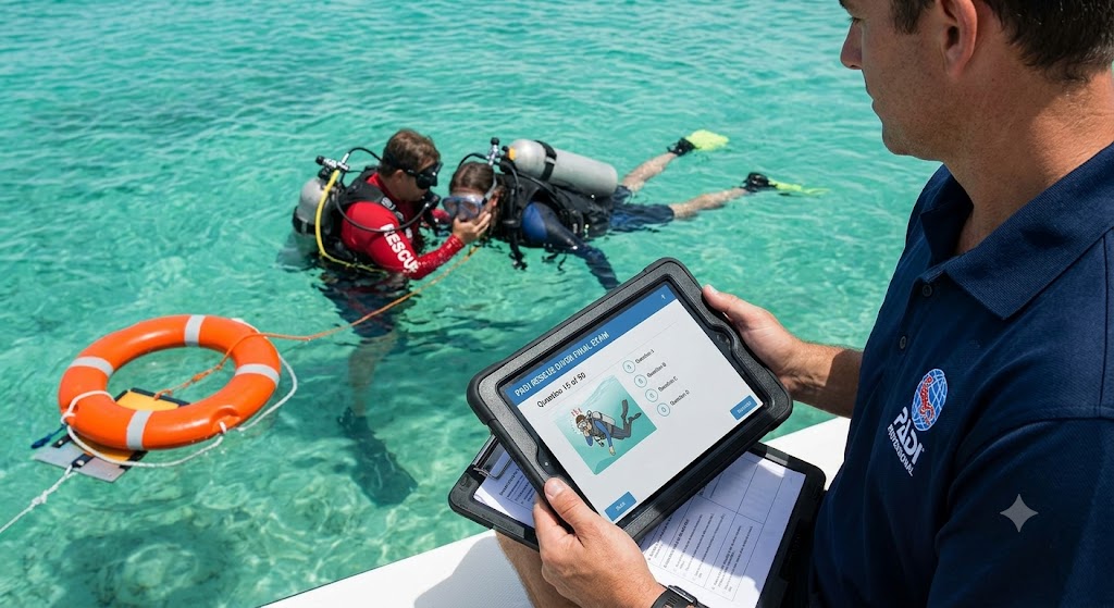 PADI Rescue Diver Practice Exam Banner