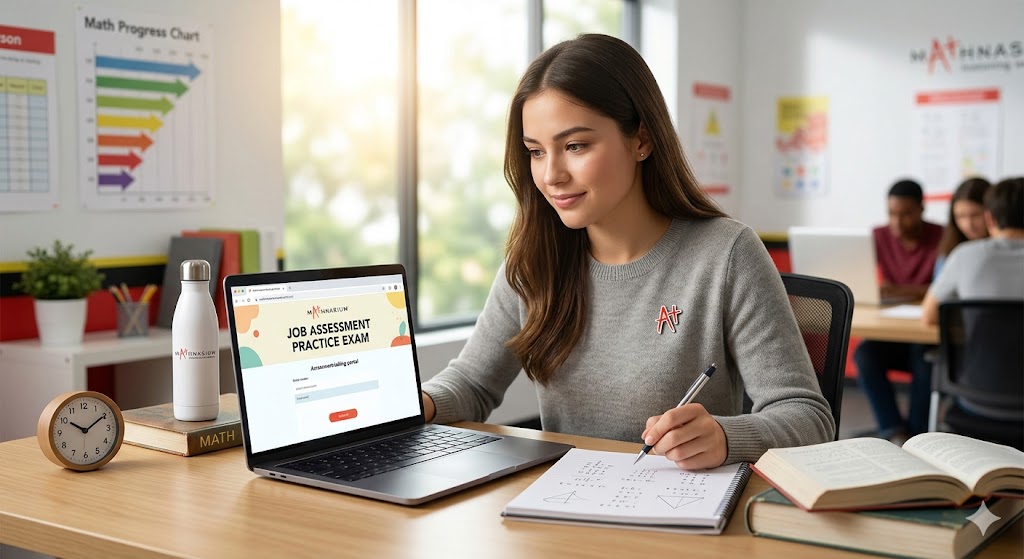 Mathnasium Job Assessment Practice Exam Banner
