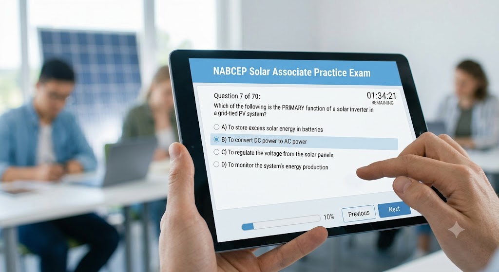 NABCEP Solar Associate Practice Exam Banner