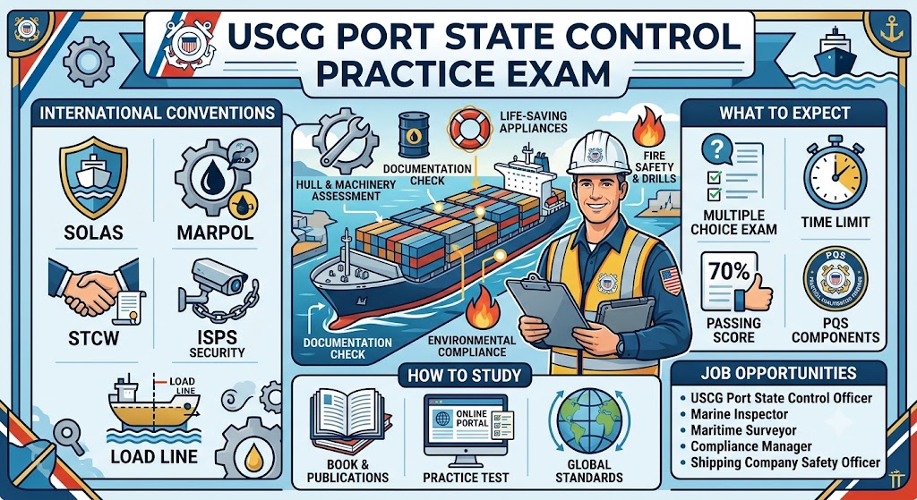 USCG Port State Control Practice Exam Banner