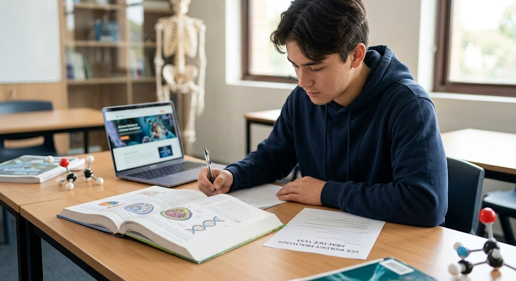 VCE Biology Practice Test Banner
