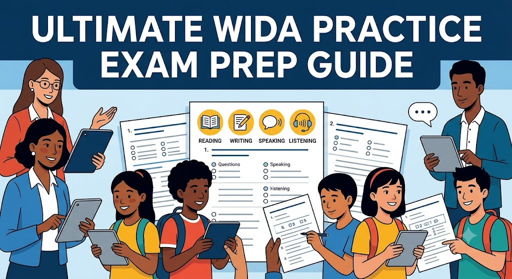 World-Class Instructional Design and Assessment (WIDA) Practice Test Banner