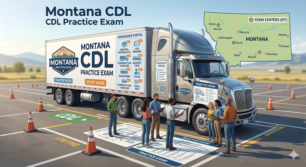 Montana Commercial Drivers License (CDL) Practice Test Banner