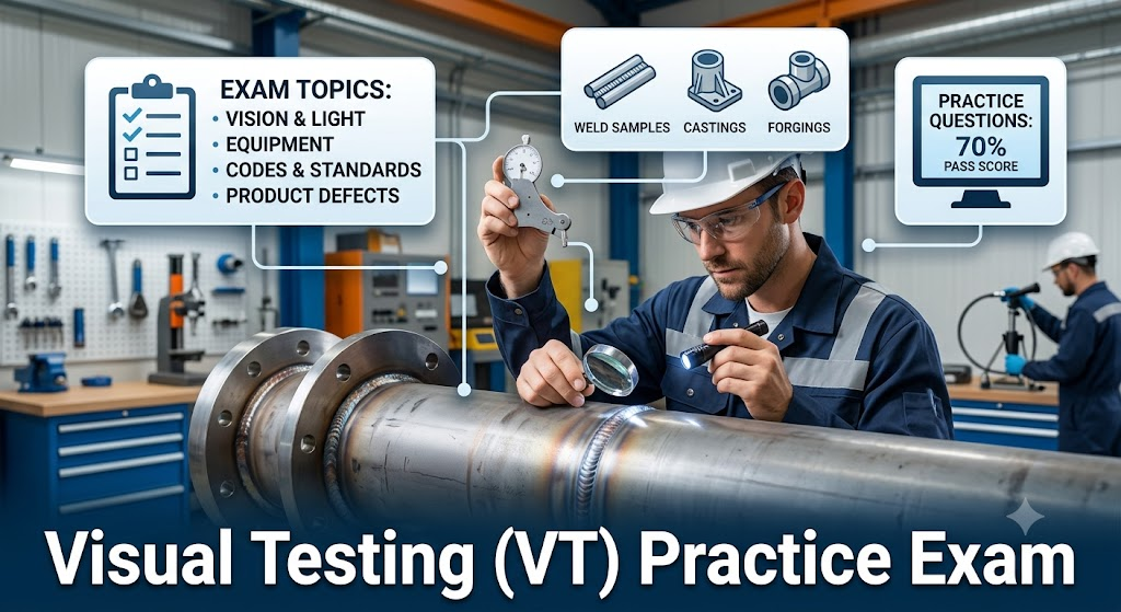 Visual Testing (VT) Practice Exam Banner