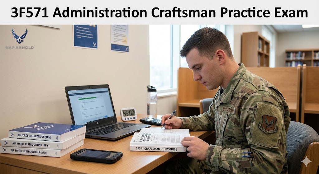 3F571 Administration Craftsman Practice Exam. Banner