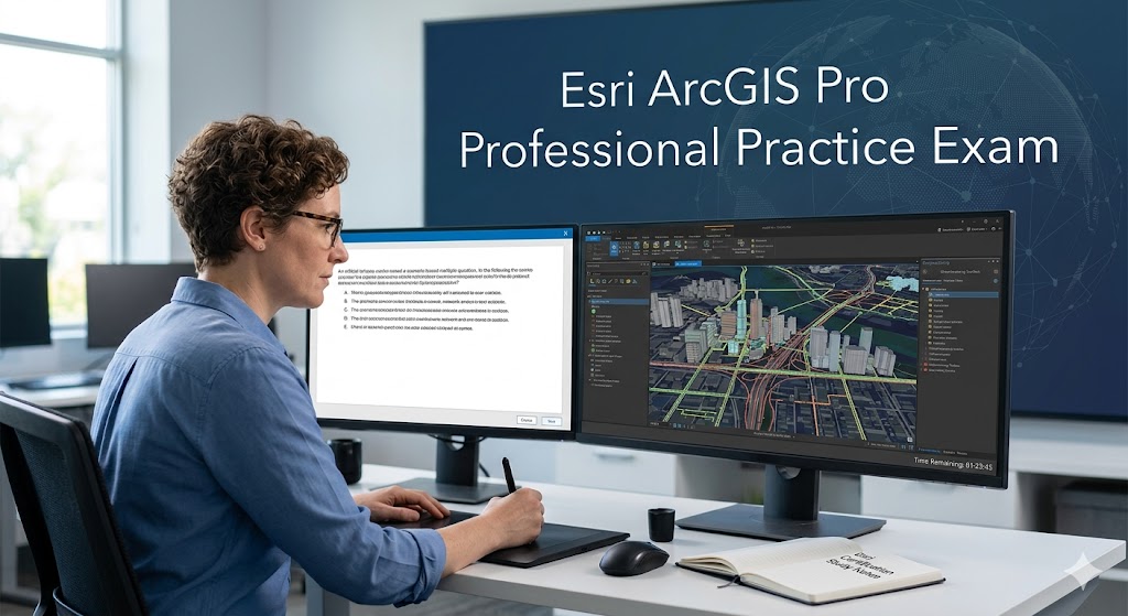 Esri ArcGIS Pro Professional Practice Test Banner