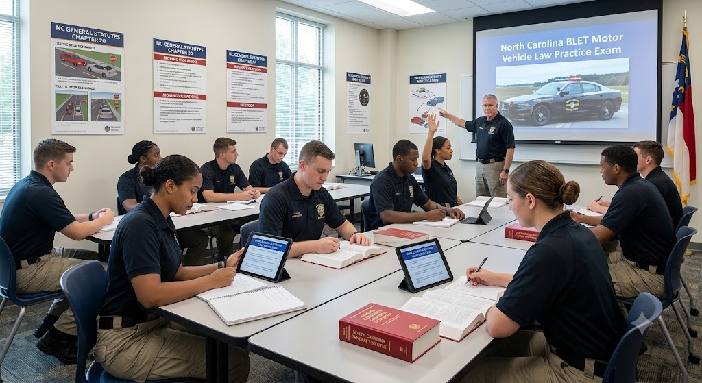 North Carolina BLET Motor Vehicle Law Practice Exam Banner