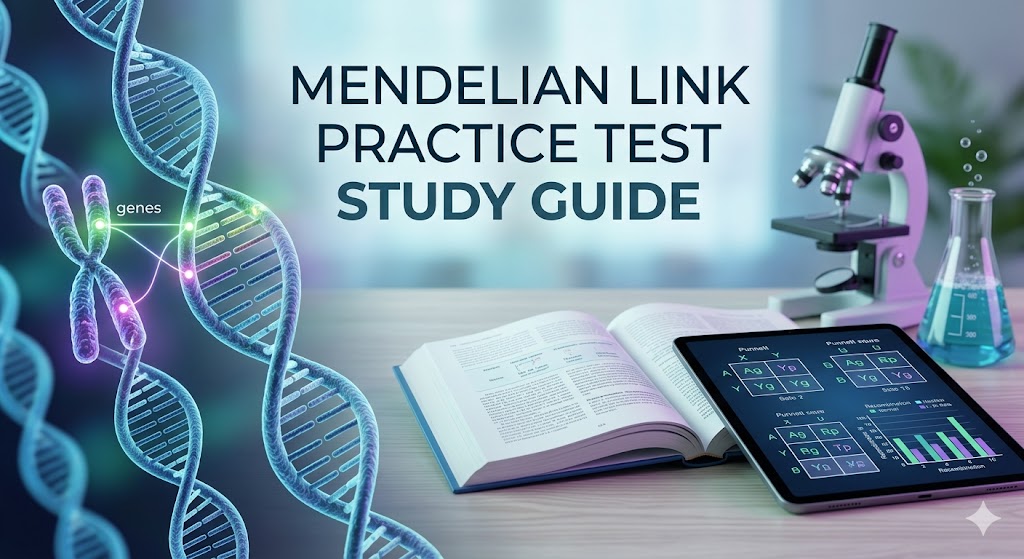 Mendelian Link Practice Test Banner