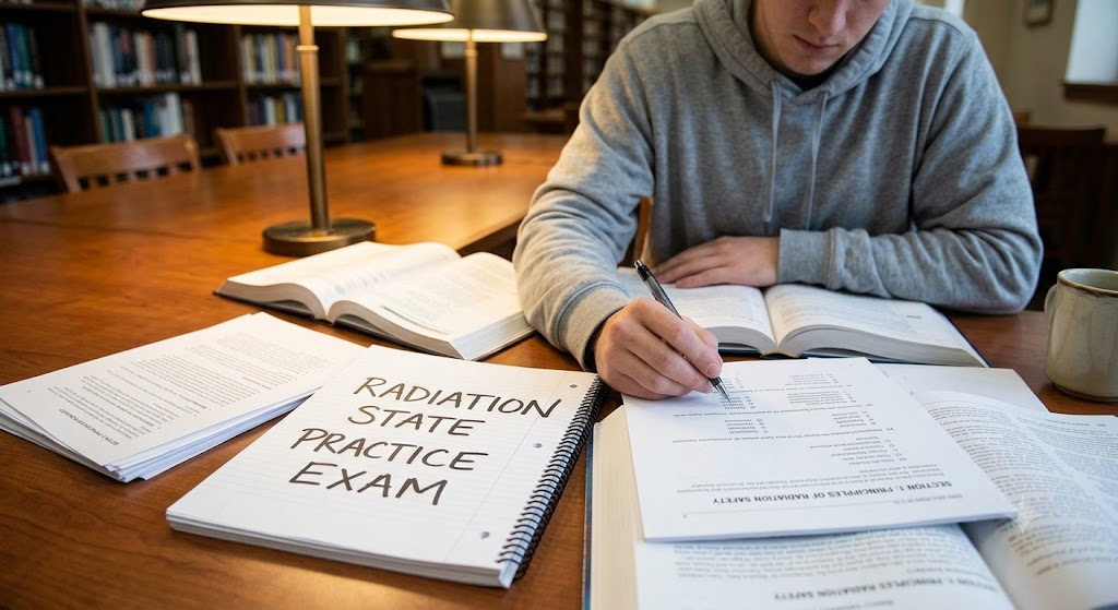 Radiation State Practice Exam Banner