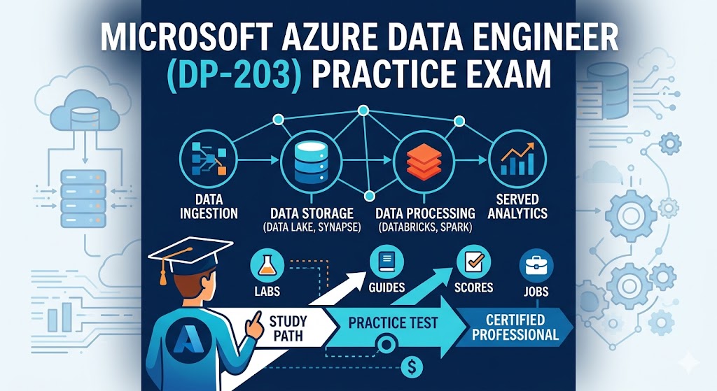 Microsoft Azure Data Engineer Certification (DP-203) Practice Test Banner