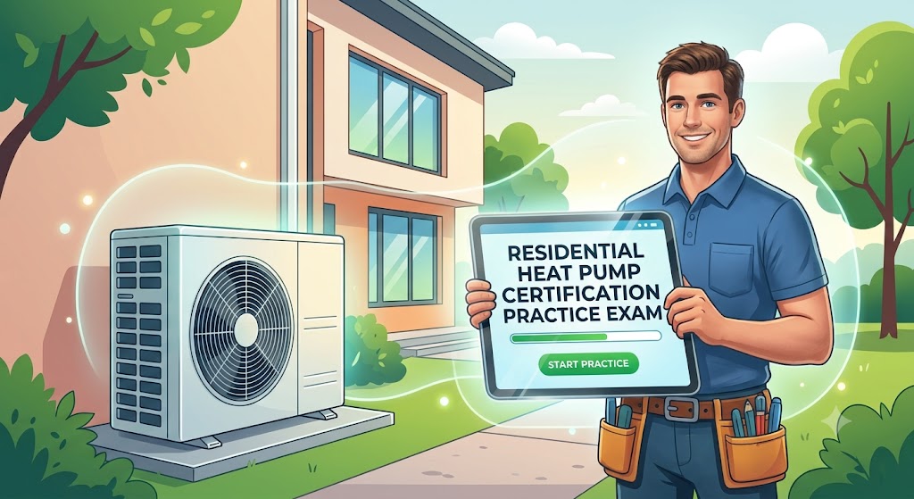 Residential Air-to-Air Heat Pumps Practice Test Banner