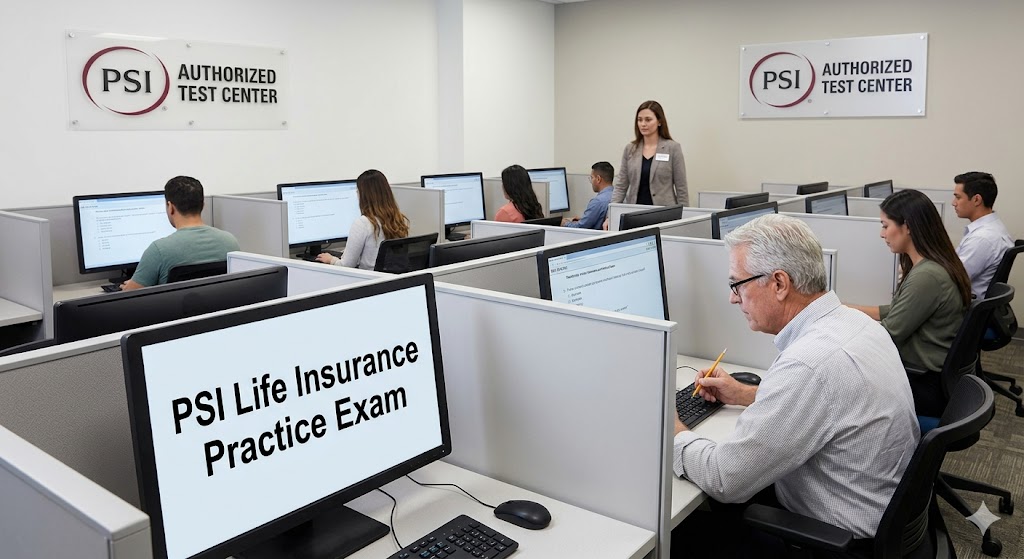 PSI Life Exam Practice Test Banner