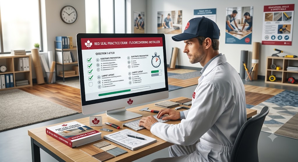 Red Seal Floorcovering Installer Practice Exam Banner
