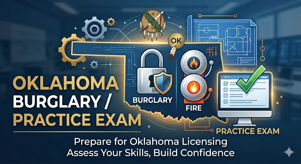 Oklahoma Burglary/Fire Practice Test Banner
