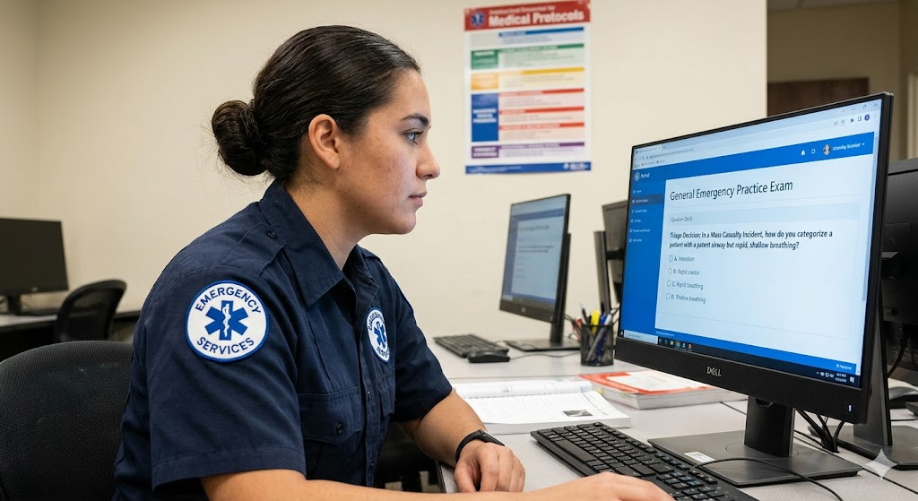 General Emergency Practice Exam Banner