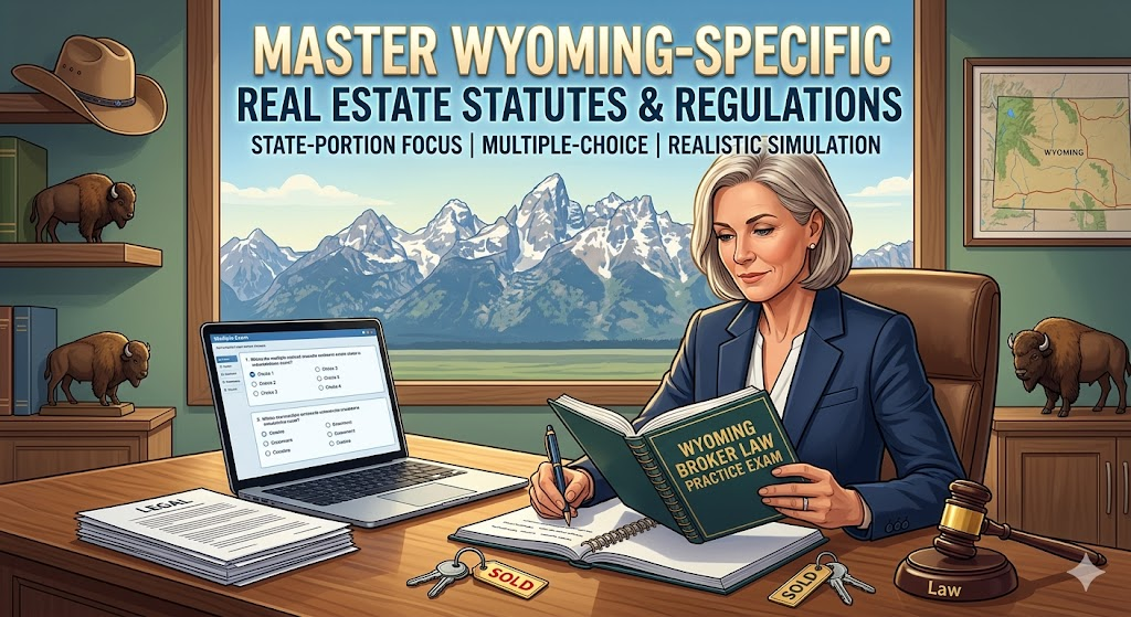 Wyoming Law Real Estate Broker Practice Exam Banner