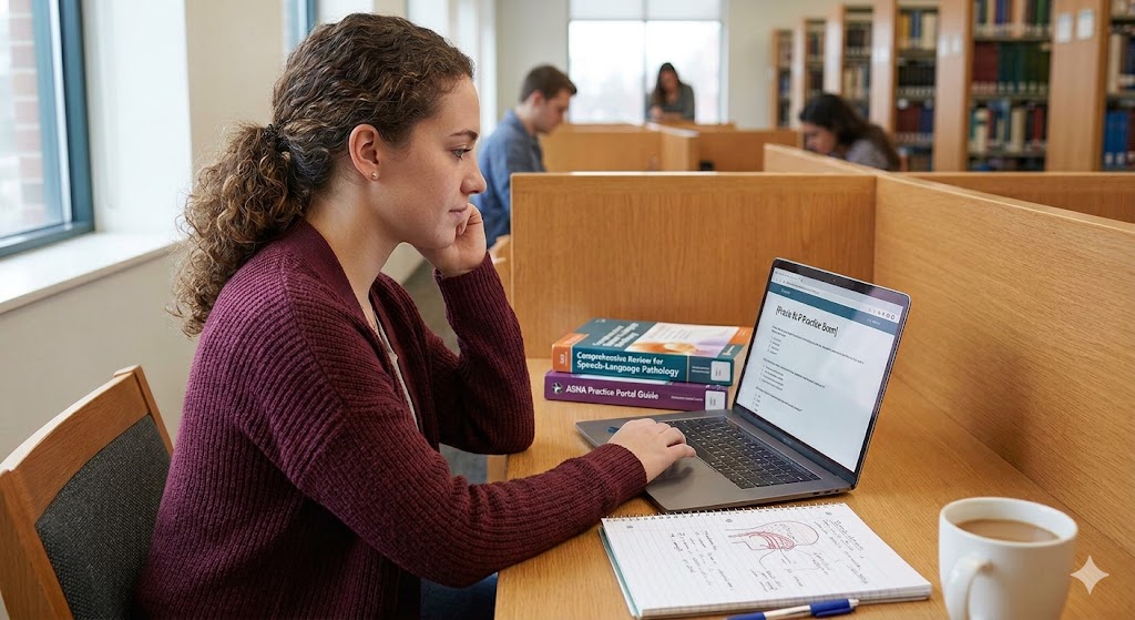 Praxis SLP License Practice Exam Banner
