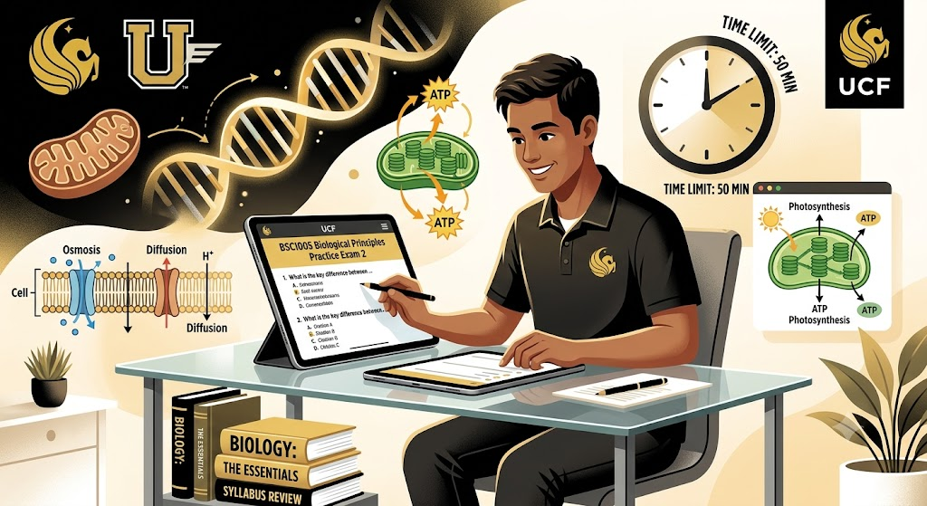 University of Central Florida (UCF) BSC1005 Biological Principles Practice Exam 2 Banner