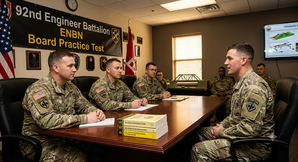 92nd Engineer Battalion (ENBN) Board Practice Test Banner