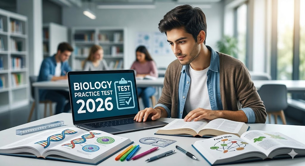 Biology Practice Test 2026 | Exam Prep Questions and Answers Banner