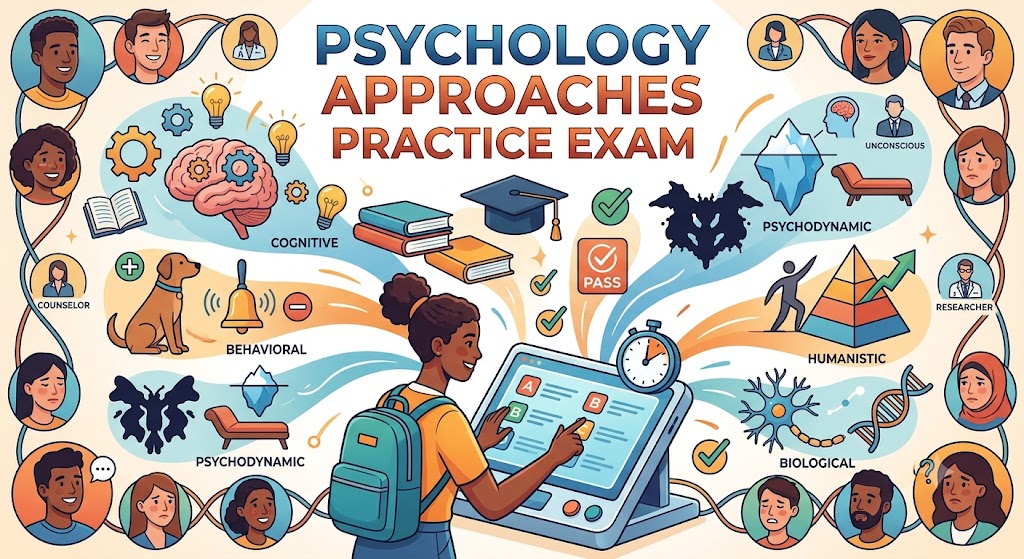 Psychology Approaches Practice Test Banner
