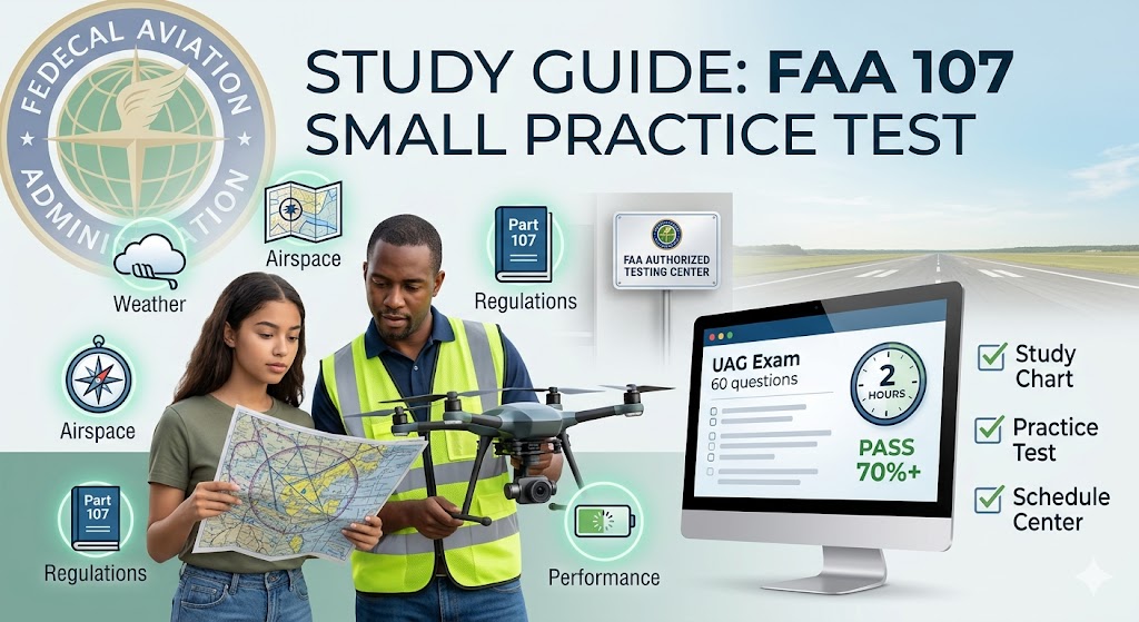 FAA 107 Unmanned Aircraft General (UAG) – Small Practice Test Banner