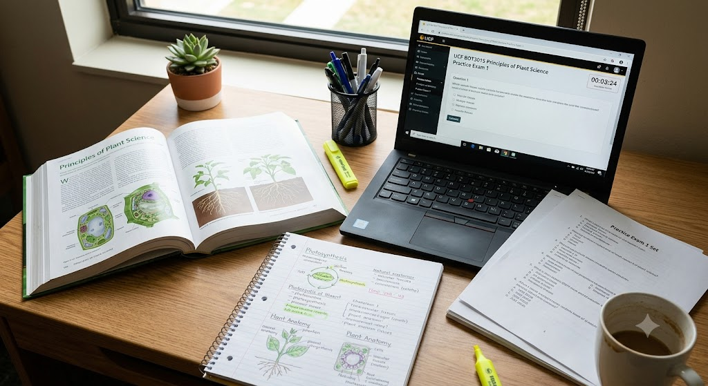University of Central Florida (UCF) BOT3015 Principles of Plant Science Practice Exam 1 Banner