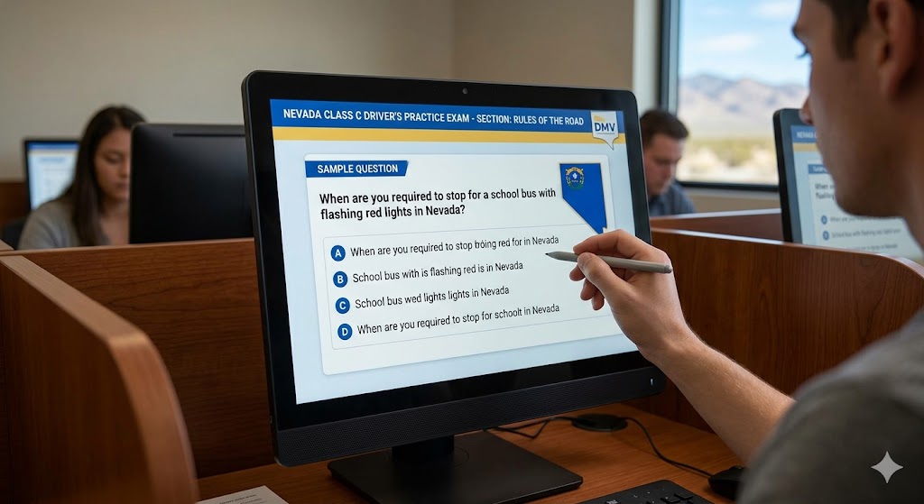 Nevada Class C Driver's Practice Exam Banner