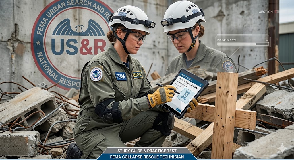 FEMA Structural Collapse Rescue Technician Certification Practice Test Banner