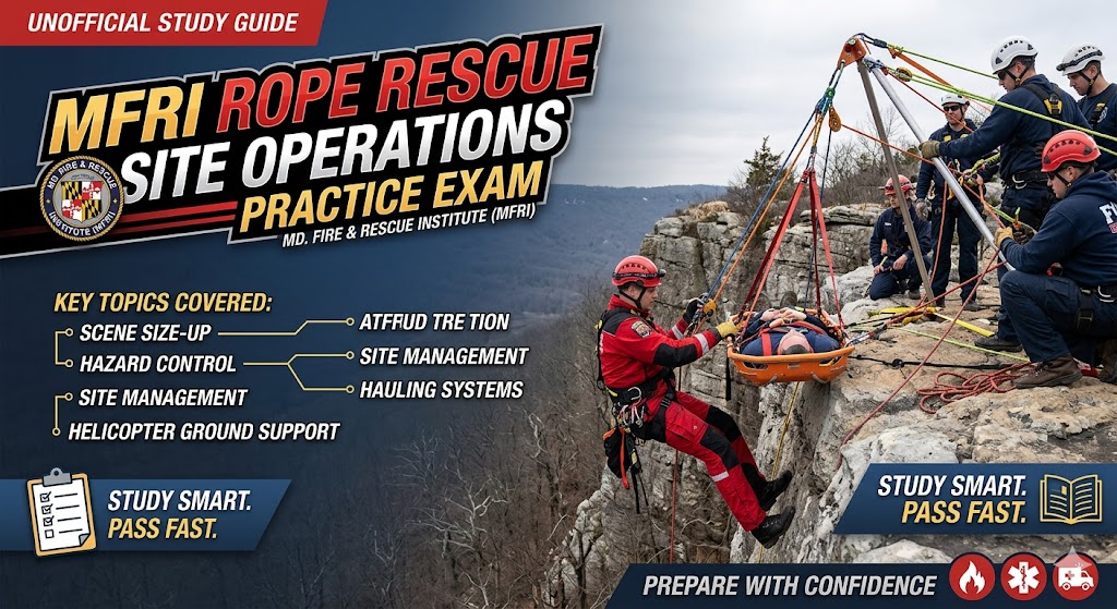 MFRI Rope Rescue Site Operations Practice Banner