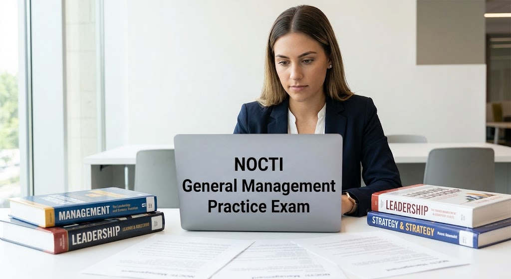 NOCTI General Management Practice Exam Banner