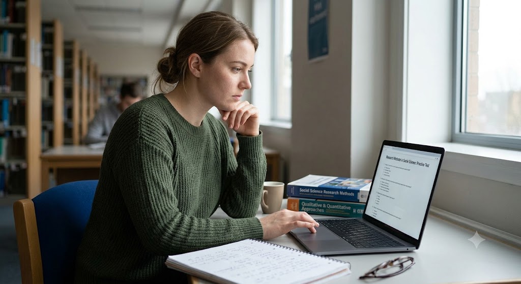 Research Methods of Social Science Practice Test Banner